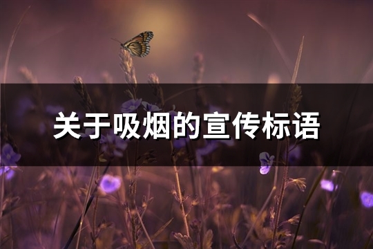 关于吸烟的宣传标语(通用81句) 关于吸烟的宣传标语(通用81句)